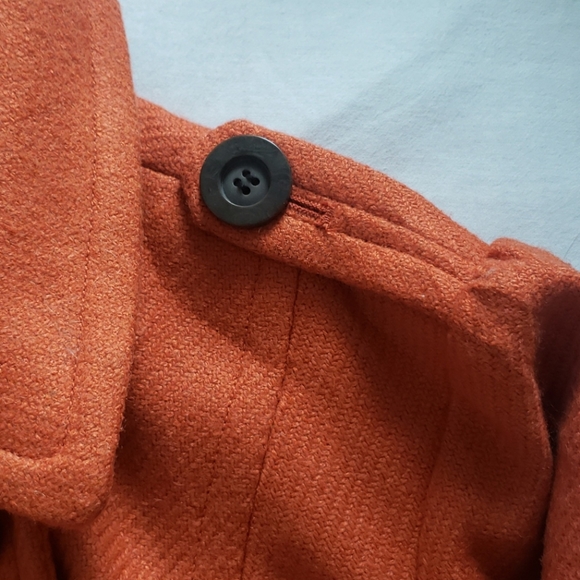 Forever 21 Burnt Orange Military Style Coat - Picture 6 of 8